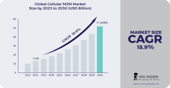 Cellular M2M Market Growth Graph